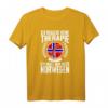 Keine Therapie - Ich muss nur nach Norwegen T-Shirt mit Flagge - Perfektes Geschenk für Norwegen-Urlaub, Wohnmobil- und Ferienhaus-Fans