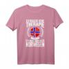 Keine Therapie - Ich muss nur nach Norwegen T-Shirt mit Flagge - Perfektes Geschenk für Norwegen-Urlaub, Wohnmobil- und Ferienhaus-Fans
