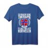 Keine Therapie - Ich muss nur nach Norwegen T-Shirt mit Flagge - Perfektes Geschenk für Norwegen-Urlaub, Wohnmobil- und Ferienhaus-Fans