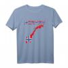 Norwegen T-Shirt mit Flagge – Geschenkidee für Skandinavien-Fans, Wikinger, Angler & Urlauber zu Weihnachten & Geburtstag