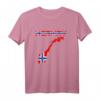 Norwegen T-Shirt mit Flagge – Geschenkidee für Skandinavien-Fans, Wikinger, Angler & Urlauber zu Weihnachten & Geburtstag