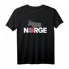 Elch mit Norwegen Flagge T-Shirt – Perfektes Geschenk für Norwegen- und Skandinavien-Reisende