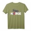 Elch mit Norwegen Flagge T-Shirt – Perfektes Geschenk für Norwegen- und Skandinavien-Reisende