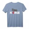 Elch mit Norwegen Flagge T-Shirt – Perfektes Geschenk für Norwegen- und Skandinavien-Reisende