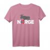 Elch mit Norwegen Flagge T-Shirt – Perfektes Geschenk für Norwegen- und Skandinavien-Reisende