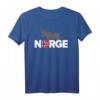 Elch mit Norwegen Flagge T-Shirt – Perfektes Geschenk für Norwegen- und Skandinavien-Reisende