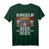 Herren Angeln in Norwegen T-Shirt – Lustiges Heilbutt & Bier Spruch Geschenk für Angelurlaub 2023