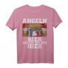Herren Angeln in Norwegen T-Shirt – Lustiges Heilbutt & Bier Spruch Geschenk für Angelurlaub 2023
