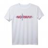 Norwegen Flagge T-Shirt - Skandinavien Urlaub, Camping, Fahrrad, Motorrad & Van Reisebekleidung