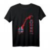 Norwegen T-Shirt mit Flagge – Skandinavien & Wikinger Geschenkidee für Urlaub, Norwegen-Fans & Angler