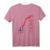 Norwegen T-Shirt mit Flagge – Skandinavien & Wikinger Geschenkidee für Urlaub, Norwegen-Fans & Angler