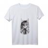 Damen Norwegische Waldkatze T-Shirt mit V-Ausschnitt – Perfektes Geschenk für Katzenliebhaberinnen und Norwegen-Fans