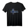 Norwegische Flagge Norwegen Norge Norway T-Shirt - Klassisch geschnitten, doppelt genähter Saum