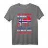 Die Stimmen in meinem Kopf sagen mir ich muss nach Norwegen T-Shirt – Perfekt für Angler, Naturfreunde und Norwegen-Urlauber