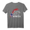Lustiges Norwegen-Fan T-Shirt – Zeige deine Liebe zu Norwegen mit skandinavischem Design für Urlauber & Reisebegeisterte