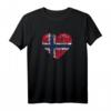 Norwegen Norwegische Flagge T-Shirt – Perfektes Souvenir und Geschenk für Norwegen-Urlauber und Fans