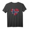 Norwegen Norwegische Flagge T-Shirt – Perfektes Souvenir und Geschenk für Norwegen-Urlauber und Fans
