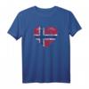 Norwegen Norwegische Flagge T-Shirt – Perfektes Souvenir und Geschenk für Norwegen-Urlauber und Fans
