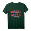 Norwegen T-Shirt mit Flagge und Karte - Lustiges Vintage Norwegen Shirt für Herren, Damen und Kinder zum 17. Mai & Norwegen-Patriotik