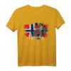 Norwegen T-Shirt mit Flagge und Karte - Lustiges Vintage Norwegen Shirt für Herren, Damen und Kinder zum 17. Mai & Norwegen-Patriotik