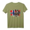 Norwegen T-Shirt mit Flagge und Karte - Lustiges Vintage Norwegen Shirt für Herren, Damen und Kinder zum 17. Mai & Norwegen-Patriotik