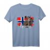 Norwegen T-Shirt mit Flagge und Karte - Lustiges Vintage Norwegen Shirt für Herren, Damen und Kinder zum 17. Mai & Norwegen-Patriotik