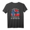 Ich muss gar nix. Ich muss nur nach Norwegen. T-Shirt – Skandinavien Fan Design mit Elch und norwegischer Flagge