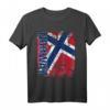 NORWEGEN Flagge T-Shirt für Damen, Herren & Kinder – Klassisch geschnitten mit doppeltem Saum