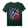 NORWEGEN Flagge T-Shirt für Damen, Herren & Kinder – Klassisch geschnitten mit doppeltem Saum
