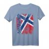 NORWEGEN Flagge T-Shirt für Damen, Herren & Kinder – Klassisch geschnitten mit doppeltem Saum