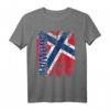 NORWEGEN Flagge T-Shirt für Damen, Herren & Kinder – Klassisch geschnitten mit doppeltem Saum