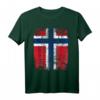 NORWEGEN Flagge T-Shirt für Damen, Herren und Kinder – Klassisch geschnitten mit doppelt genähtem Saum
