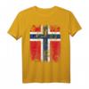 NORWEGEN Flagge T-Shirt für Damen, Herren und Kinder – Klassisch geschnitten mit doppelt genähtem Saum
