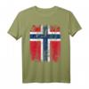 NORWEGEN Flagge T-Shirt für Damen, Herren und Kinder – Klassisch geschnitten mit doppelt genähtem Saum