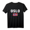 Oslo T-Shirt mit Norwegischer Flagge - Perfektes Geschenk für Norwegen-Fans und Reiseerinnerungen