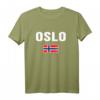 Oslo T-Shirt mit Norwegischer Flagge - Perfektes Geschenk für Norwegen-Fans und Reiseerinnerungen