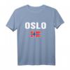 Oslo T-Shirt mit Norwegischer Flagge - Perfektes Geschenk für Norwegen-Fans und Reiseerinnerungen