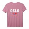 Oslo T-Shirt mit Norwegischer Flagge - Perfektes Geschenk für Norwegen-Fans und Reiseerinnerungen