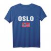 Oslo T-Shirt mit Norwegischer Flagge - Perfektes Geschenk für Norwegen-Fans und Reiseerinnerungen