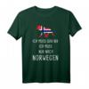 Ich Muss Gar Nix Ich Muss Nur Nach Norwegen T-Shirt – Norwegen Motiv mit Elch und Flagge für Urlauber und Angler