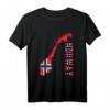 Skandinavien Oslo Geschenk Norwegen T-Shirt mit Flagge – Perfekt für Norwegen-Fans, Wikinger-Liebhaber & Skandinavien-Urlauber