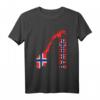 Skandinavien Oslo Geschenk Norwegen T-Shirt mit Flagge – Perfekt für Norwegen-Fans, Wikinger-Liebhaber & Skandinavien-Urlauber