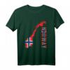Skandinavien Oslo Geschenk Norwegen T-Shirt mit Flagge – Perfekt für Norwegen-Fans, Wikinger-Liebhaber & Skandinavien-Urlauber
