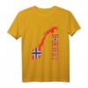 Skandinavien Oslo Geschenk Norwegen T-Shirt mit Flagge – Perfekt für Norwegen-Fans, Wikinger-Liebhaber & Skandinavien-Urlauber