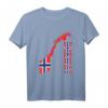Skandinavien Oslo Geschenk Norwegen T-Shirt mit Flagge – Perfekt für Norwegen-Fans, Wikinger-Liebhaber & Skandinavien-Urlauber
