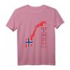 Skandinavien Oslo Geschenk Norwegen T-Shirt mit Flagge – Perfekt für Norwegen-Fans, Wikinger-Liebhaber & Skandinavien-Urlauber