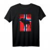 Norwegen Elch Fjord T-Shirt - Perfektes Geschenk für Natur- und Fjordliebhaber, Reisen, Berge & Wikinger-Design