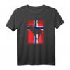 Norwegen Elch Fjord T-Shirt - Perfektes Geschenk für Natur- und Fjordliebhaber, Reisen, Berge & Wikinger-Design