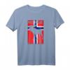 Norwegen Elch Fjord T-Shirt - Perfektes Geschenk für Natur- und Fjordliebhaber, Reisen, Berge & Wikinger-Design