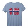 NORWEGEN Flagge T-Shirt für Damen, Herren & Kinder – Klassisch geschnitten, doppelt genähter Saum, ideales Fan- und Reisesouvenir